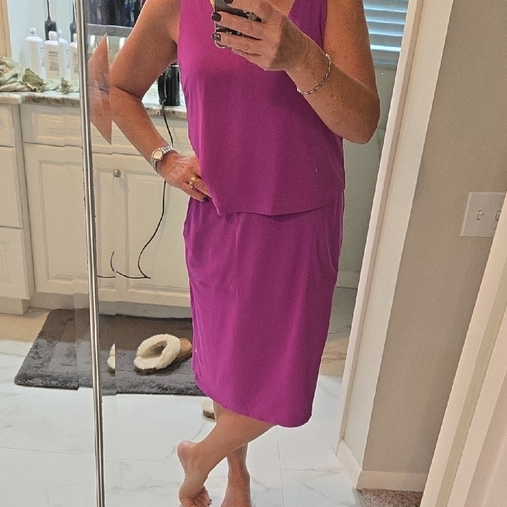 Ralph Lauren Vibrant Purple Sleeveless Dress